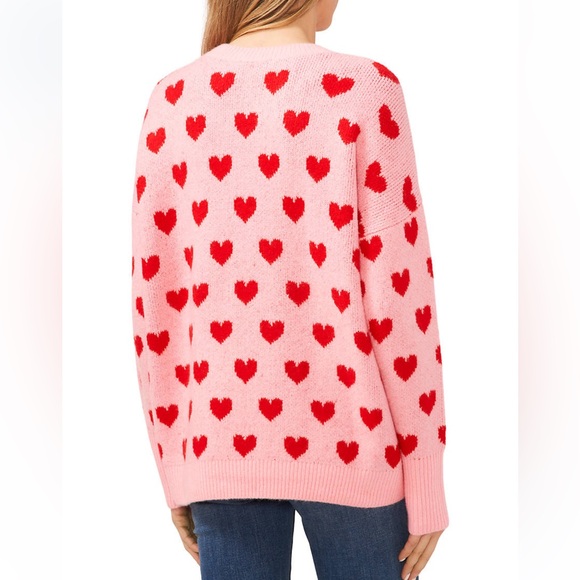 CeCe cozy valentine heart sweater - Picture 2 of 3